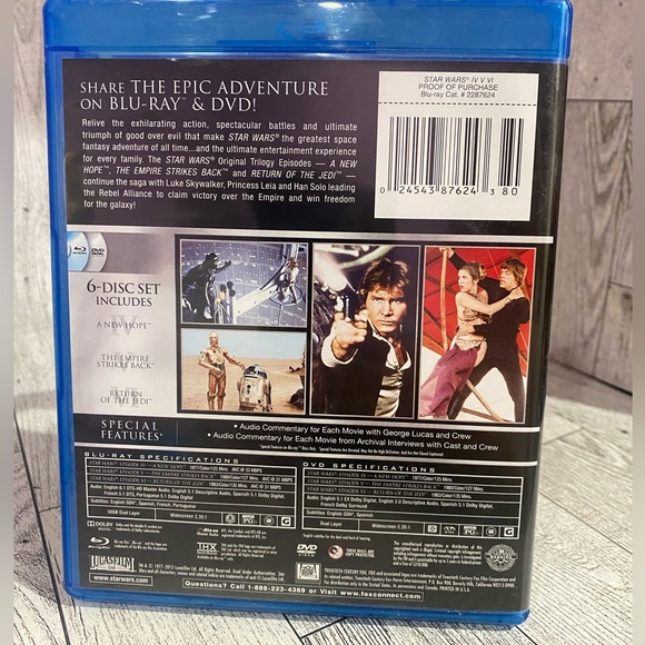 Star Wars Blu Ray disc - Picture 2 of 10